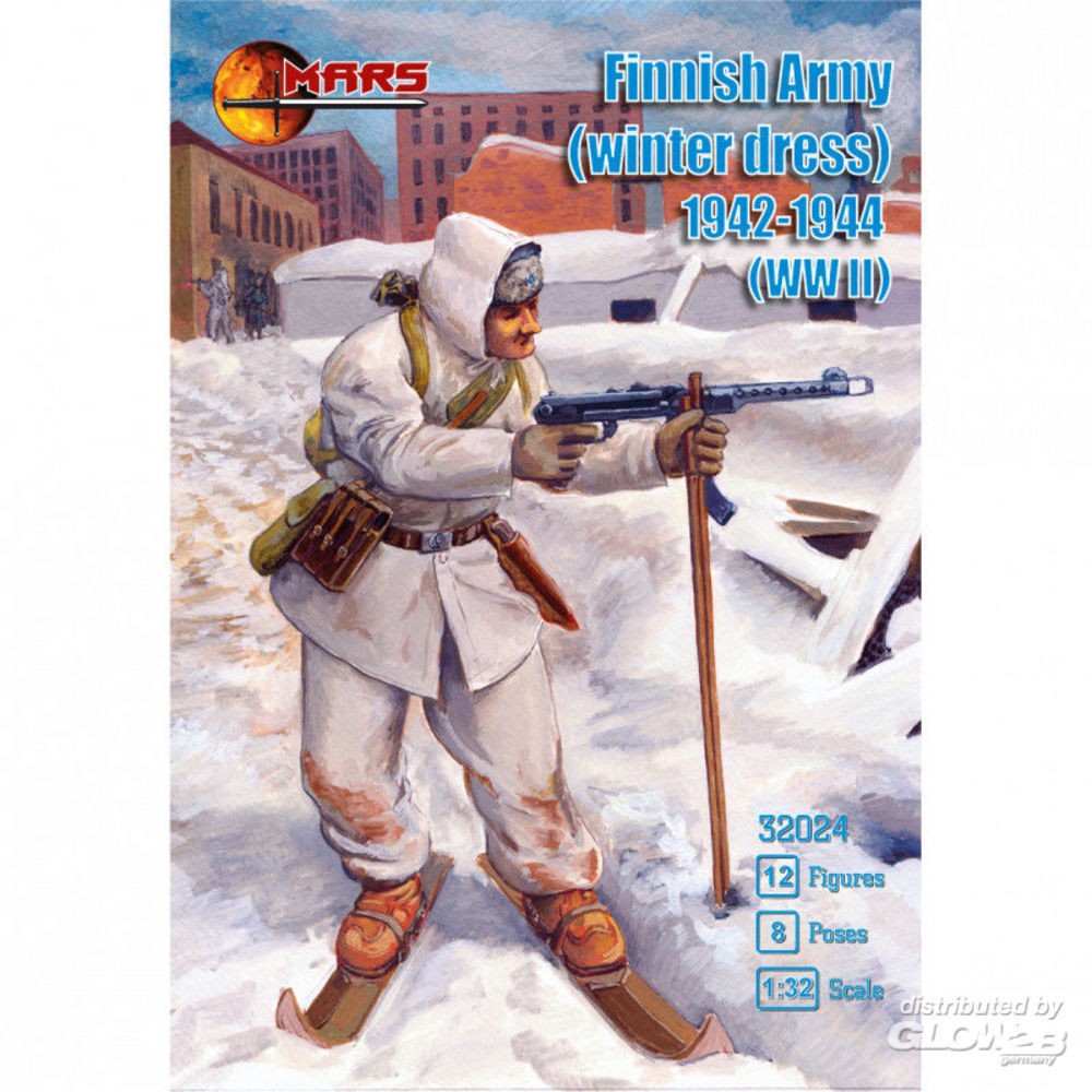 Figurines MARS Armée finlandaise (tenue d'hiver), 1942-1944- 1/32 - Fi