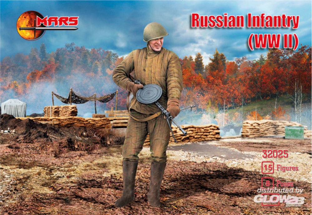 Figurines MARS Infanterie russe de la Seconde Guerre mondiale- 1/32 - 