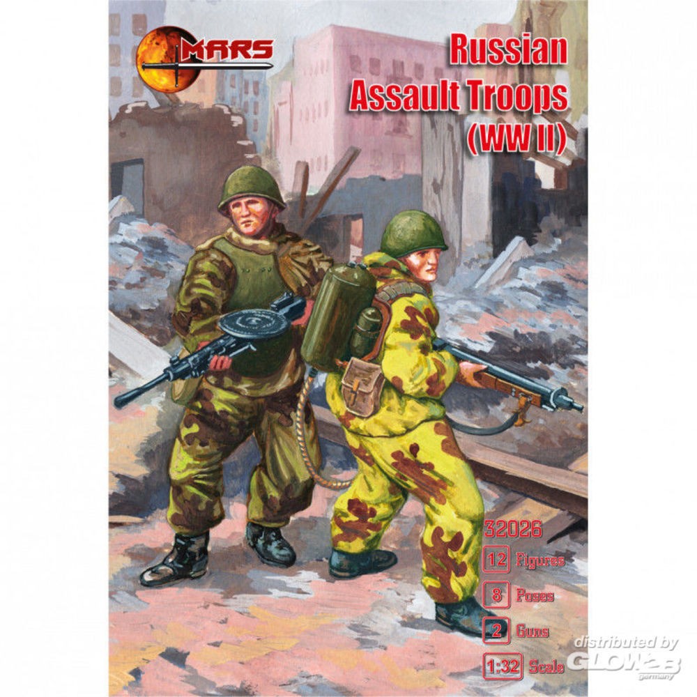 Figurines MARS Troupes d'assaut russes de la Seconde Guerre mondiale- 