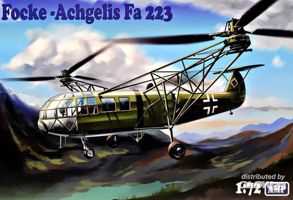  Micro-Mir Focke - Achgelis Fa 223-1/72 - Maquette d'hélicoptère