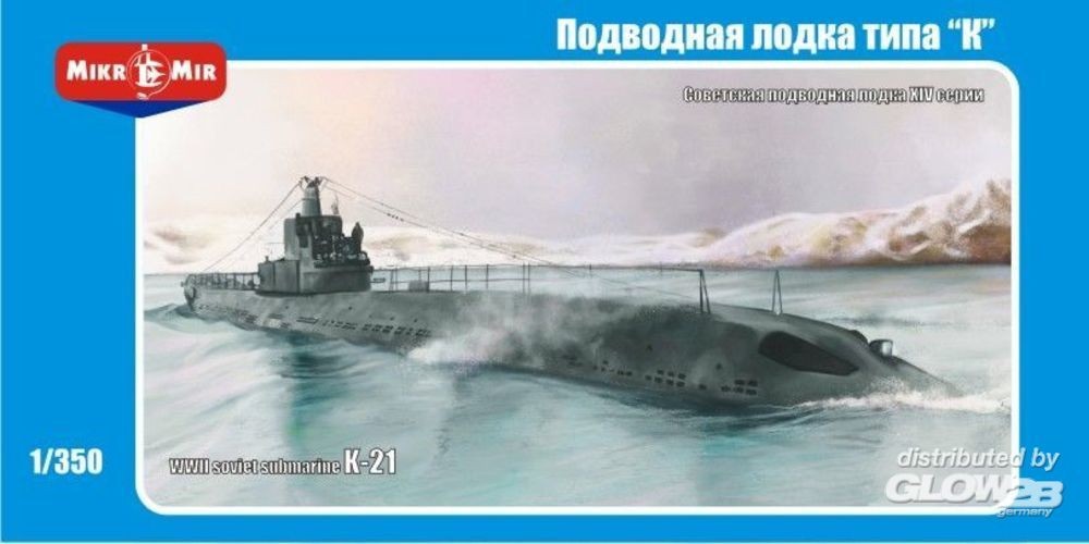 Maquette Micro-Mir Sous-marin soviétique K-21 WWII- 1/350 - Maquette 