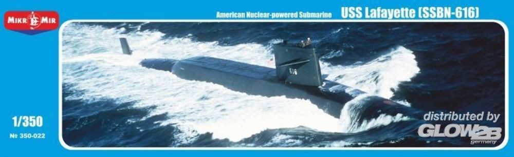 Maquette Micro-Mir Sous-marin à propulsion nucléaire américainLafayett