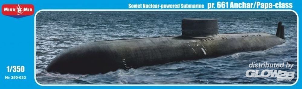 Maquette Micro-Mir Projet 661 sous-marin nucléaire soviétique de class