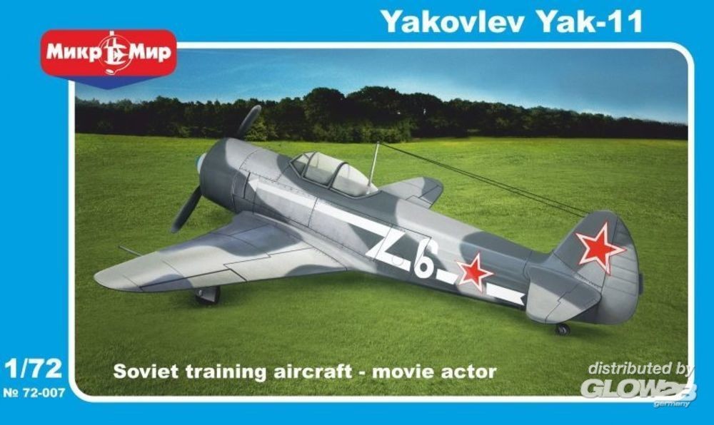 Maquette Micro-Mir Avion d'entraînement soviétique Yakovlev Yak-11-1/7