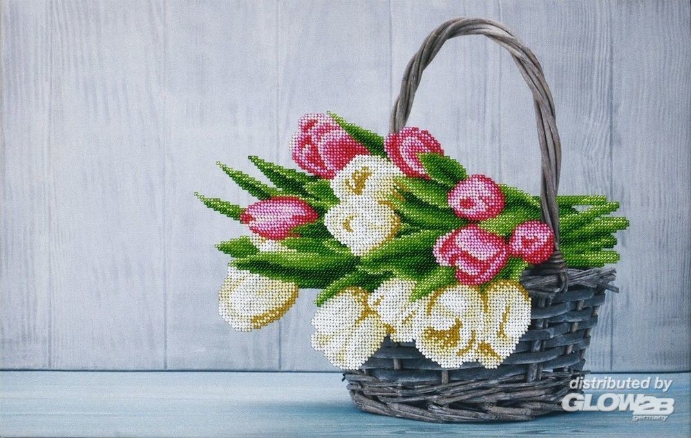  Miniart Crafts Bouquet de tulipes, ensemble de broderie de perles- - 