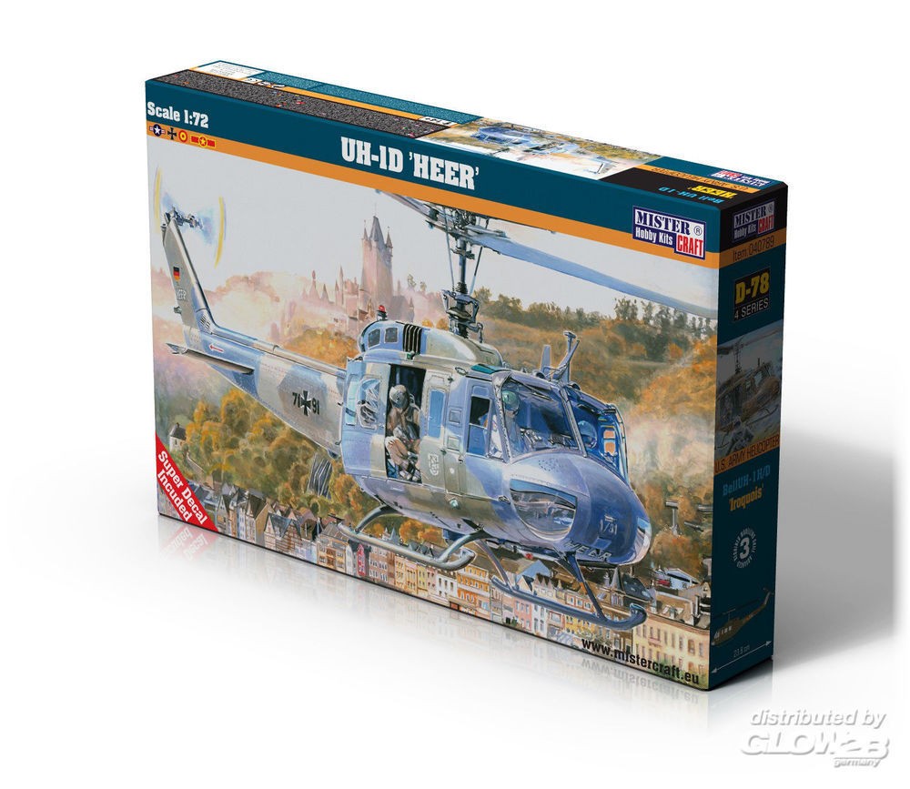  MisterCraft ARMÉE UH-1D-1/72 - Maquette d'hélicoptère