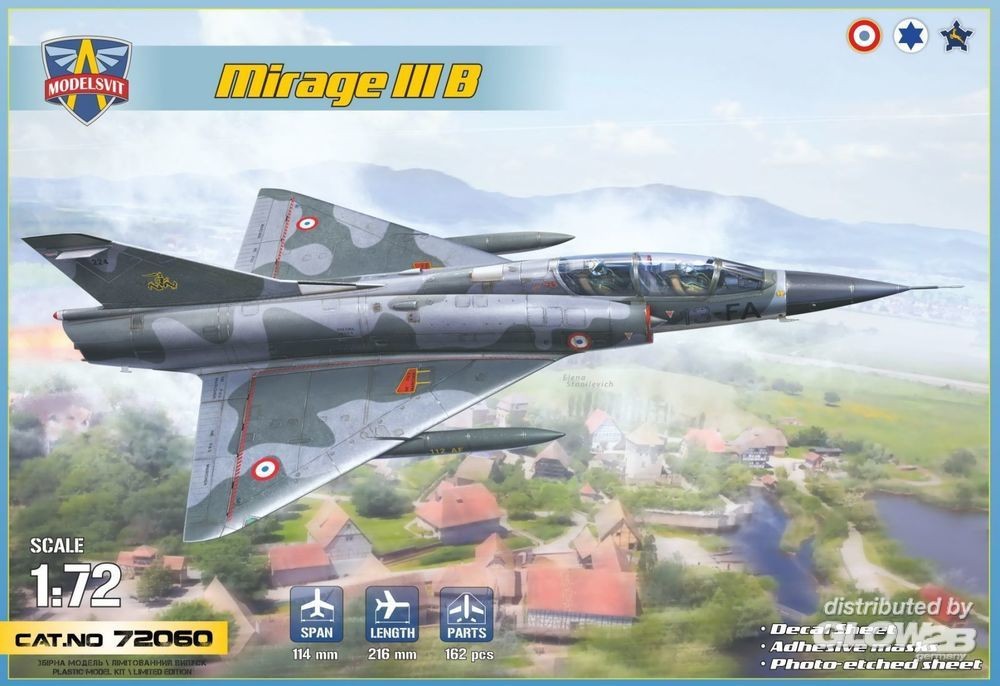 Maquette Modelsvit Formateur opérationnel Mirage IIIB (5 camouflages)-