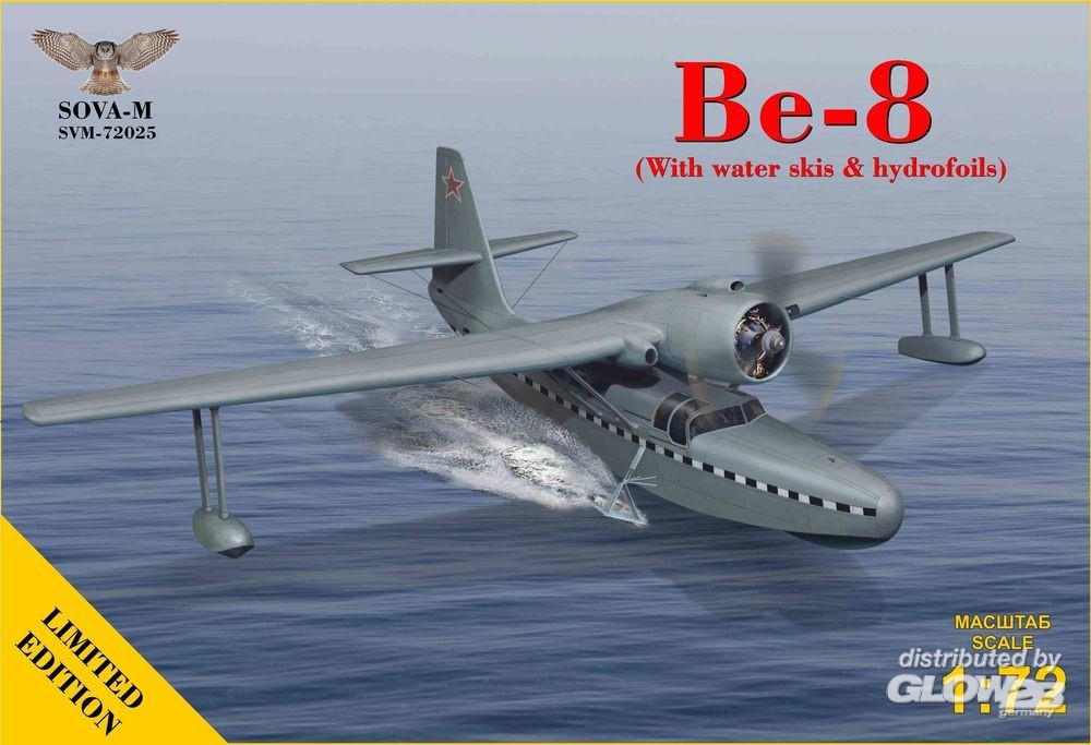 Maquette Modelsvit Avion amphibie Be-8 (avec skis nautiques et hydropt