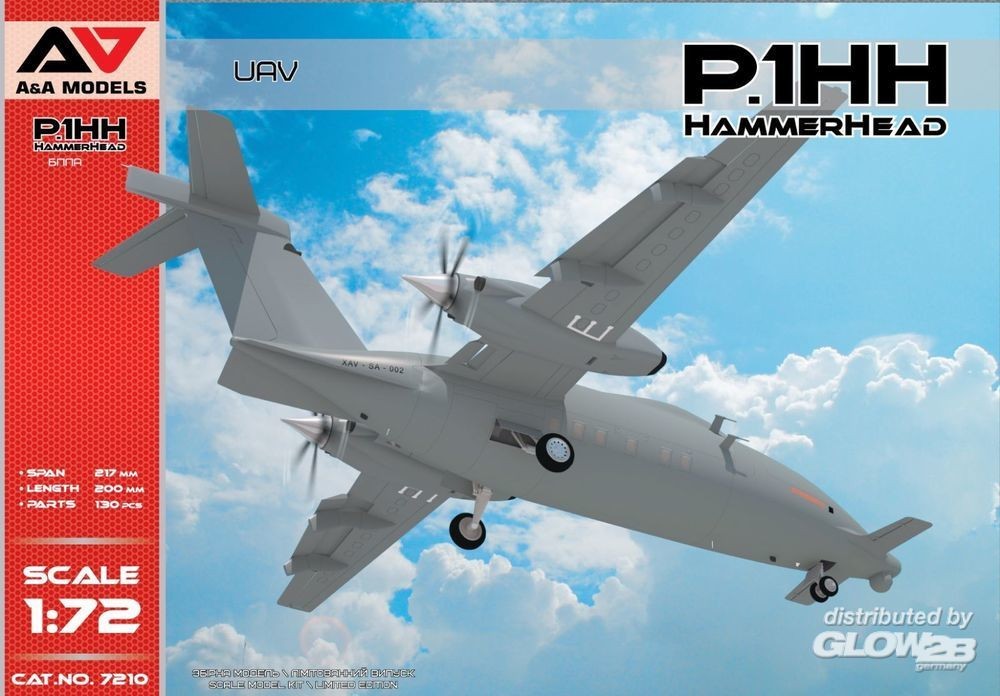 Maquette Modelsvit P1.HH HammerHead UAV (expérimental)-1/72 - Maquette