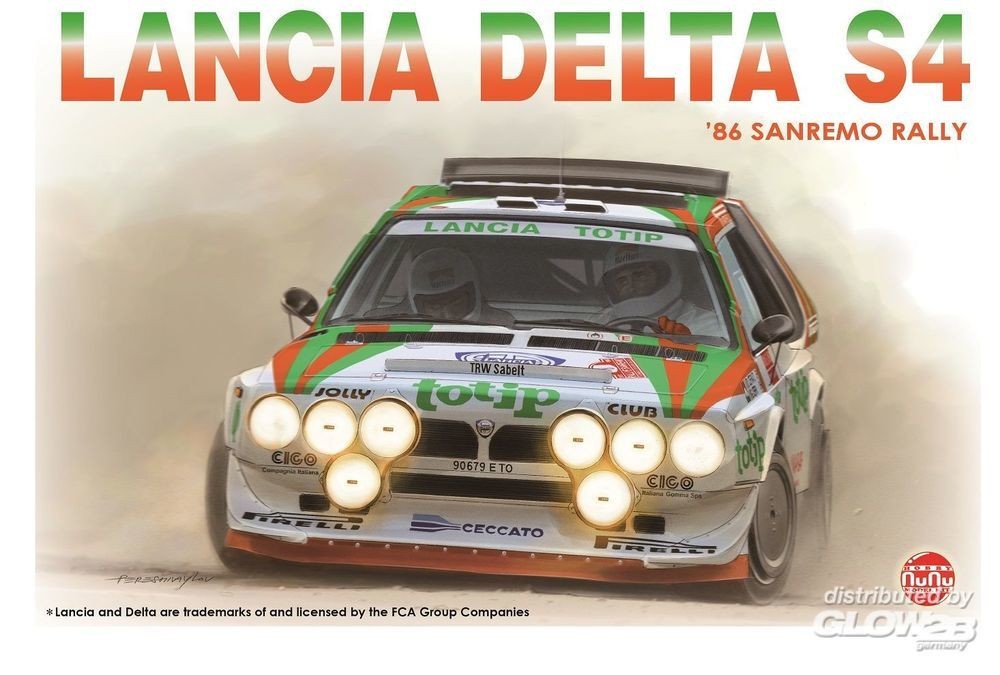 Maquette NUNU-BEEMAX Lancia Delta S4 Sanremo Rally 86- 1/24 - Maquett