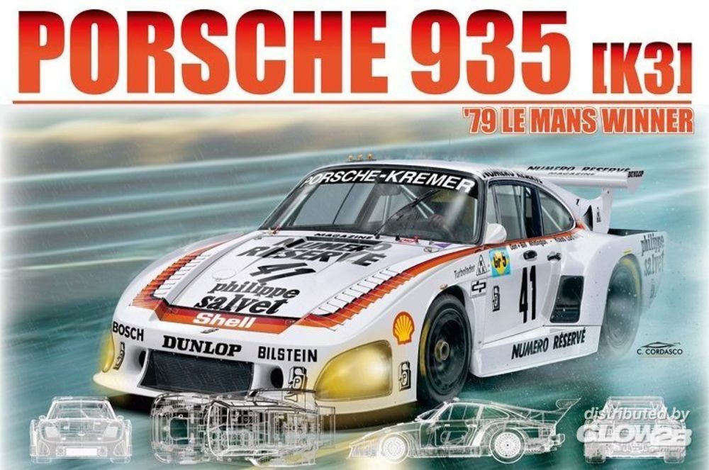 Maquette NUNU-BEEMAX Vainqueur de la Porsche 935 (K3) '79 LM- 1/24 - 