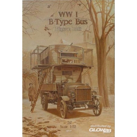 Maquette Pigeonnier de bus de type B de la Première Guerre mondiale