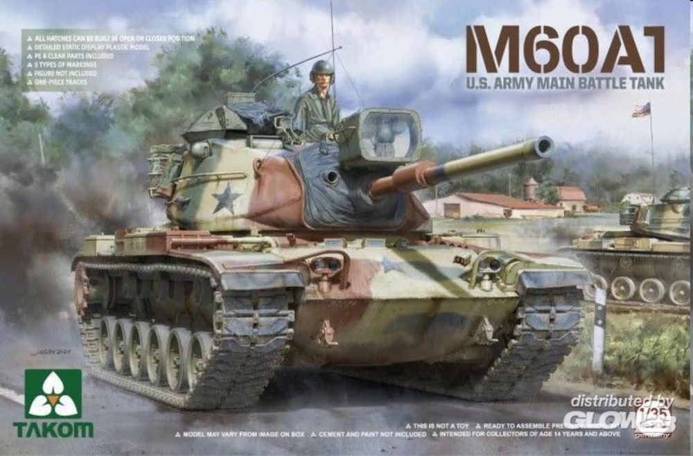 Maquette Takom M60A1 RÉSERVOIR DE BATAILLE PRINCIPAL .ARMY US- 1/35 -