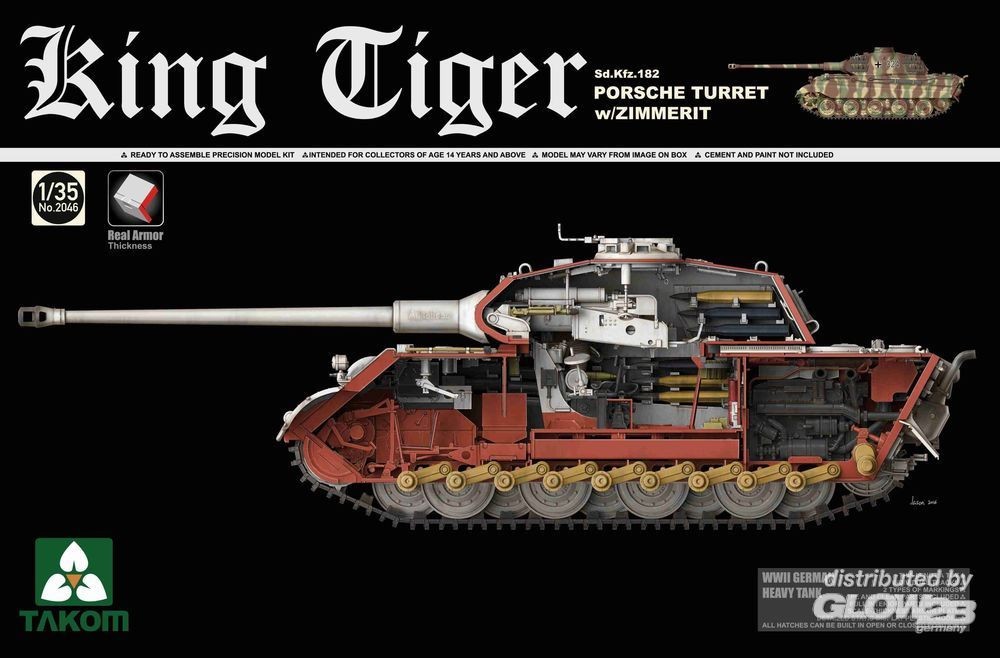 Maquette Takom Tourelle de char lourd allemand Sd.Kfz.182 King Tiger a