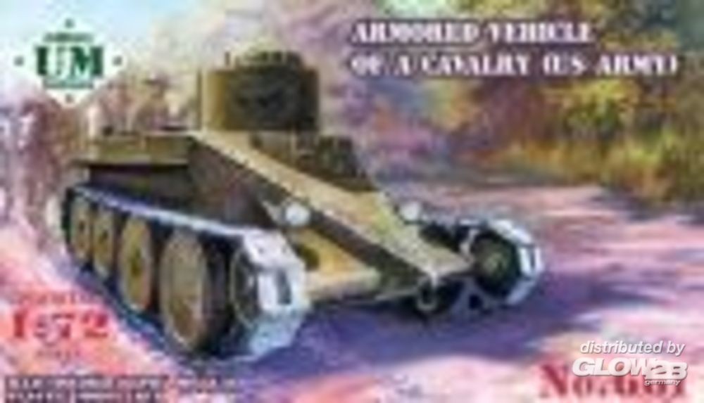 Maquette Unimodel Véhicule blindé américain d'une cavalerie-1/72 - Maq