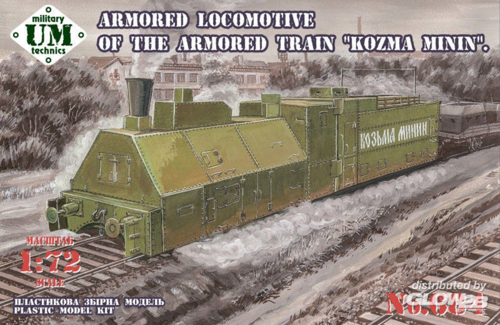  Unimodel Locomotive blindée Kozma Minin du train blindé-1/72 - Maquet