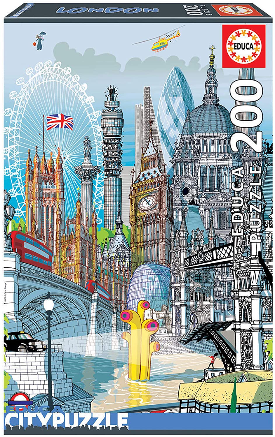  Educa 200 LONDON, CITYPUZZLES- - Puzzle
