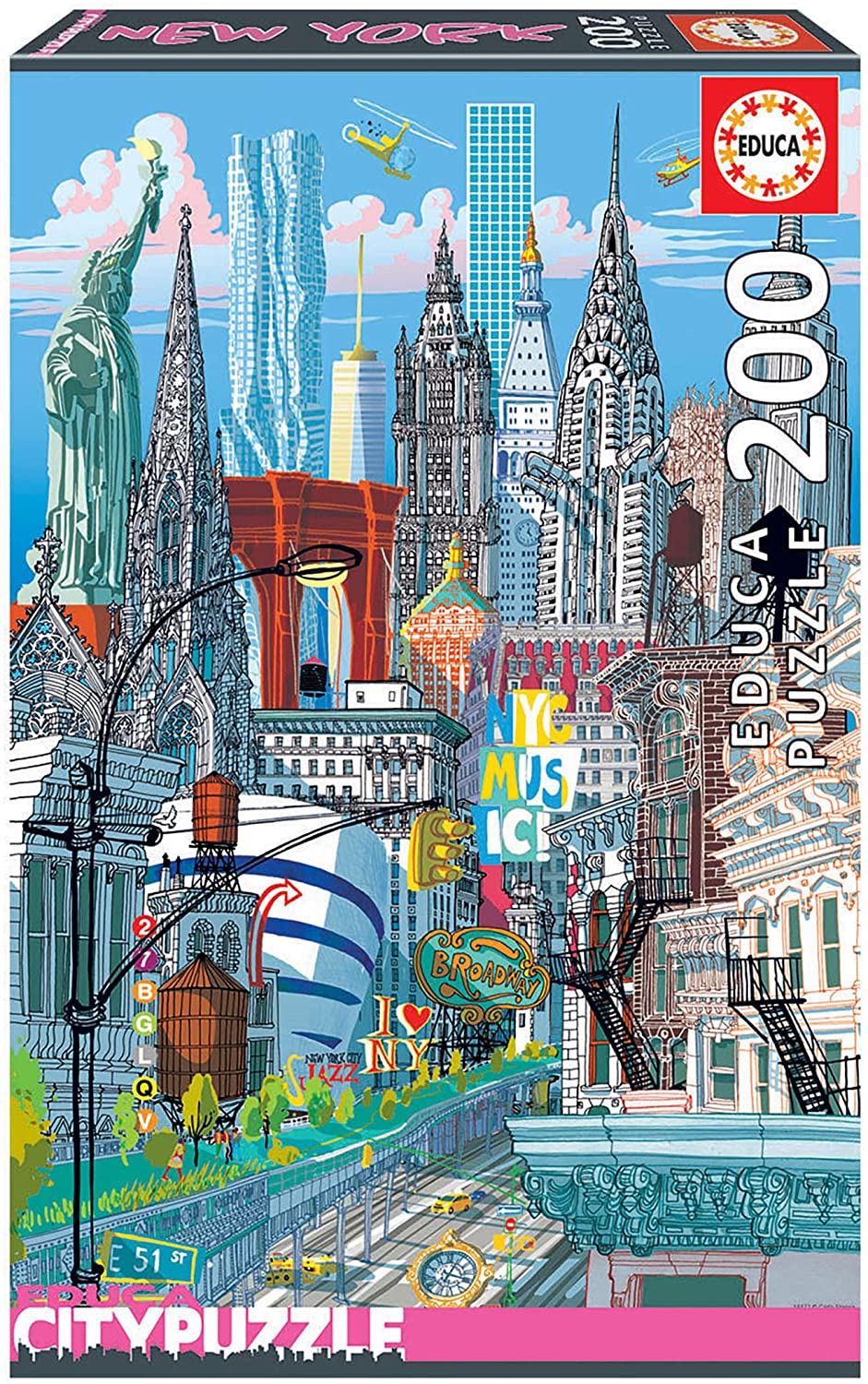  Educa 200 NEW YORK, CITYPUZZLES- - Puzzle