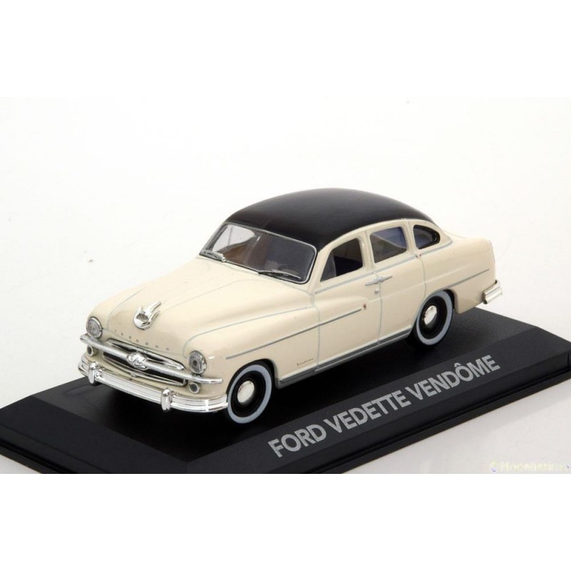 Miniature ATLAS FORD VEDETTE VENDOME 1954 CREME/NOIRE- - Miniature aut