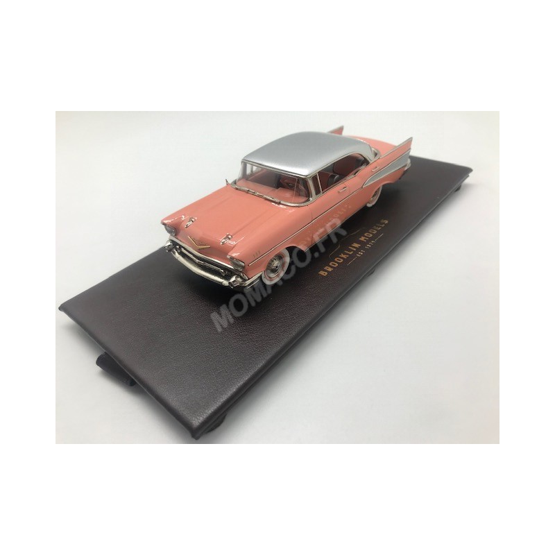 Miniature BROOKLIN CHEVROLET BEL AIR HARDTOP 4 PORTES 1957 ROSE- - Min