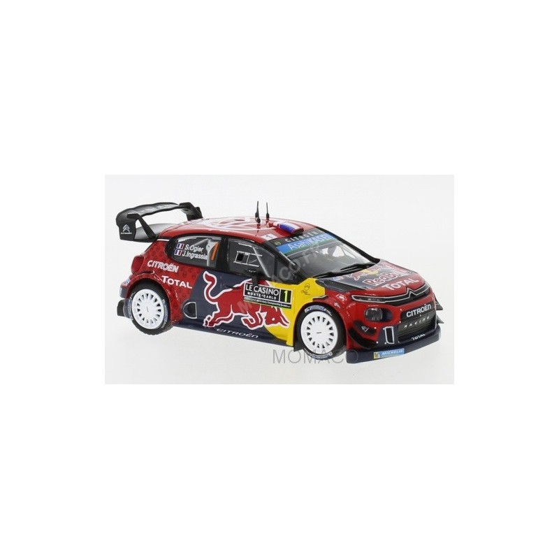 Miniature IXO MODELS CITROEN C3 WRC 1 OGIER/INGRASSA RALLYE MONTE CARL
