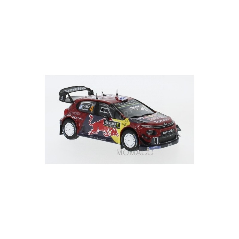 Miniature IXO MODELS CITROEN C3 WRC 4 LAPPI/FERM RALLYE DE SUEDE 2019-
