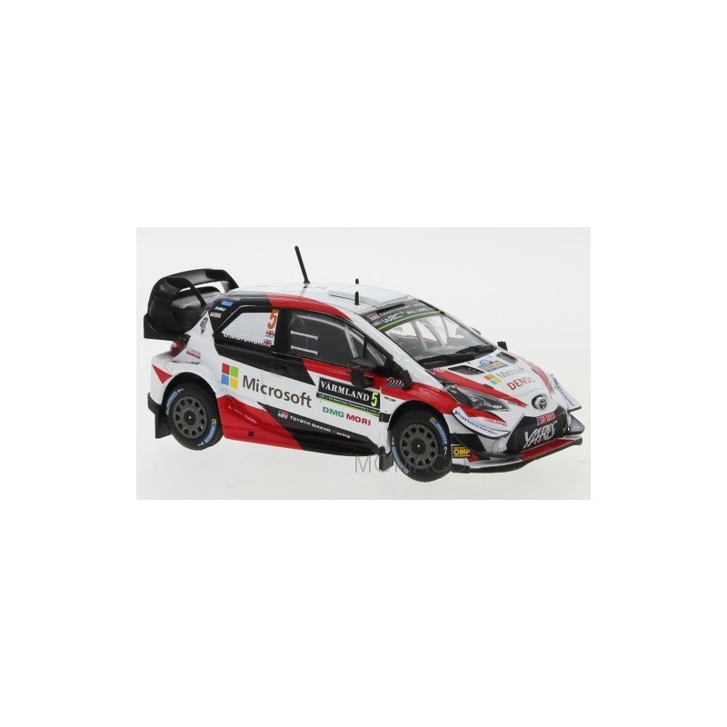Miniature IXO MODELS TOYOTA YARIS WRC 5 MEEKE/MARSHALL RALLYE DE SUEDE