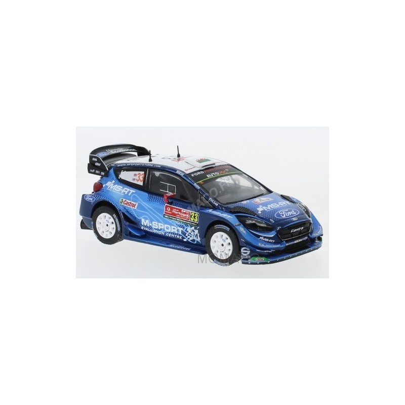 Miniature IXO MODELS FORD FIESTA RS WRC 33 EVANS/MARTIN RALLYE DU PORT
