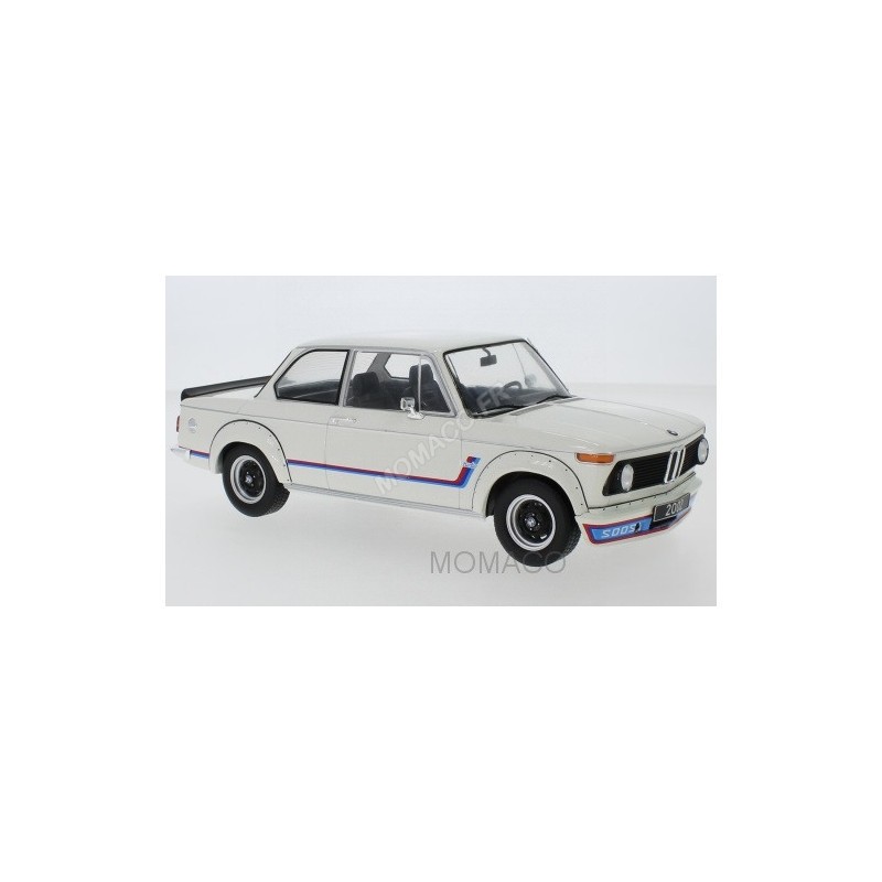 Miniature MODEL CAR GROUP BMW 2002 TURBO 1973 BLANCHE- - Miniature aut