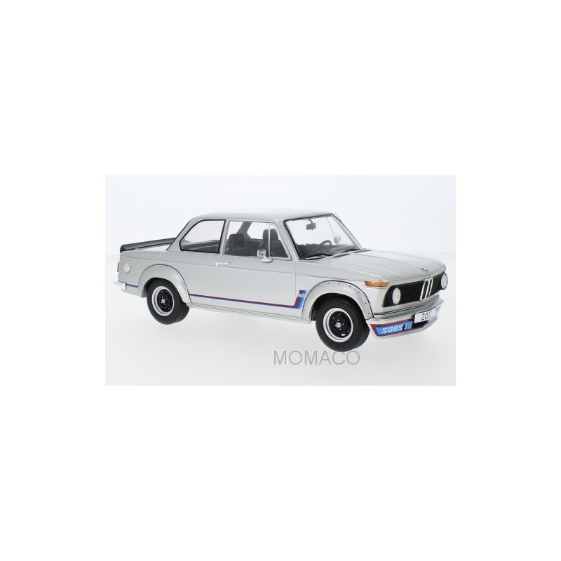 Miniature MODEL CAR GROUP BMW 2002 TURBO 1973 ARGENT- - Miniature auto