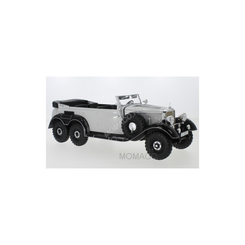 Miniature MODEL CAR GROUP MERCEDES-BENZ G4 (W31) 1938 GRIS CLAIR/NOIR-