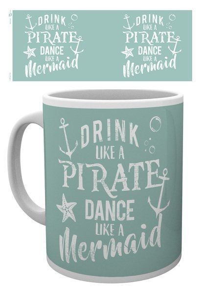  Hole in the Wall Mermaid in Training: Buvez comme un pirate Mug- - Mu