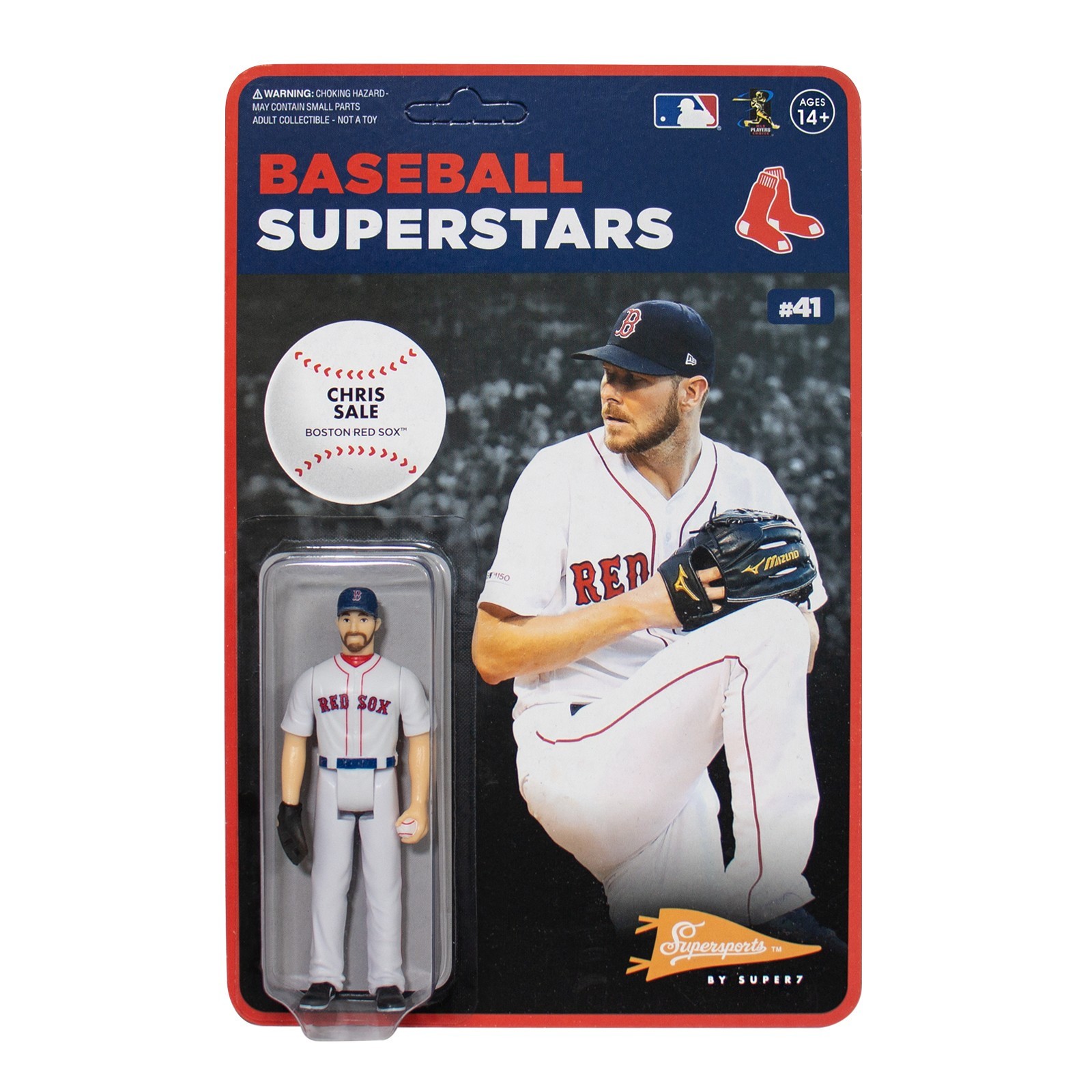 Figurine Super7 MLB Modern Wave 1: Boston Red Sox - Chris Sale 3.75 po