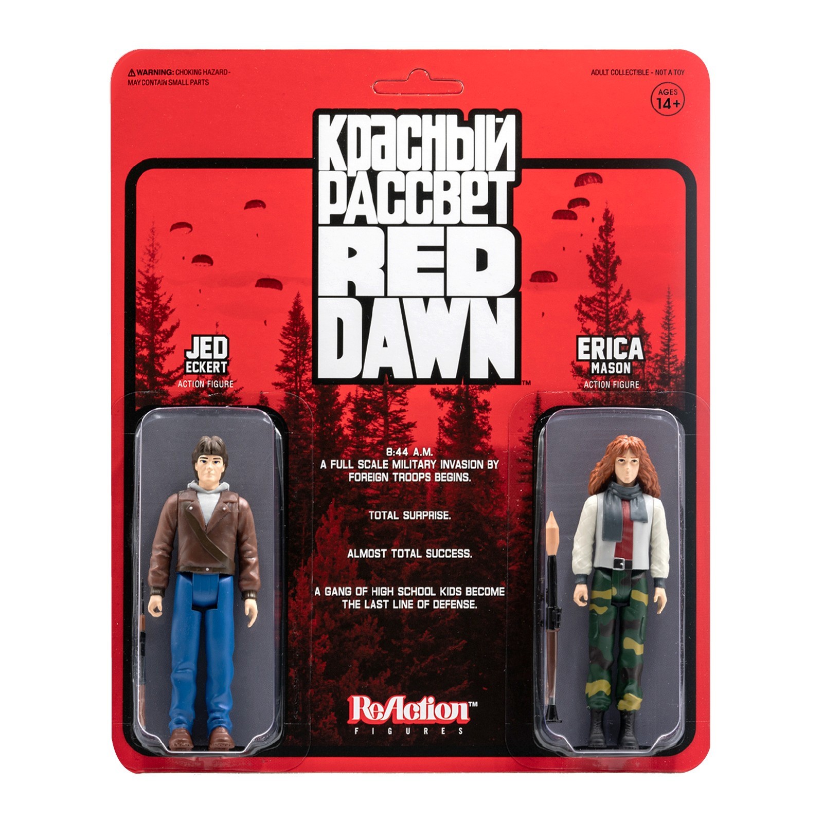 Figurine Super7 Red Dawn: Erica et Jed 3,75 pouces ReAction Figure 2-P