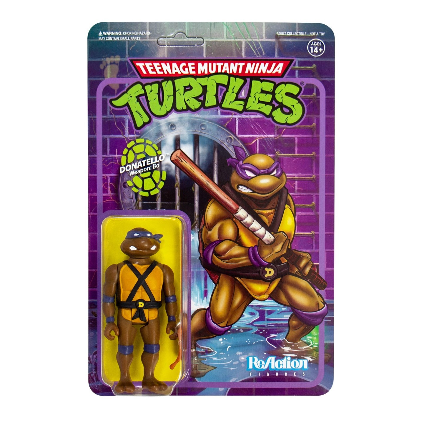 Figurine Super7 TMNT: Donatello 3.75 pouces ReAction Figure- - Action 