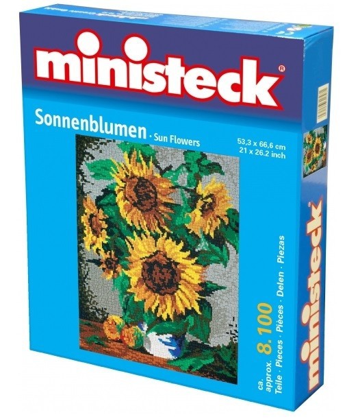  Ministeck Puzzle Ministeck: Vase a rencontré Tournesols- - Puzzle