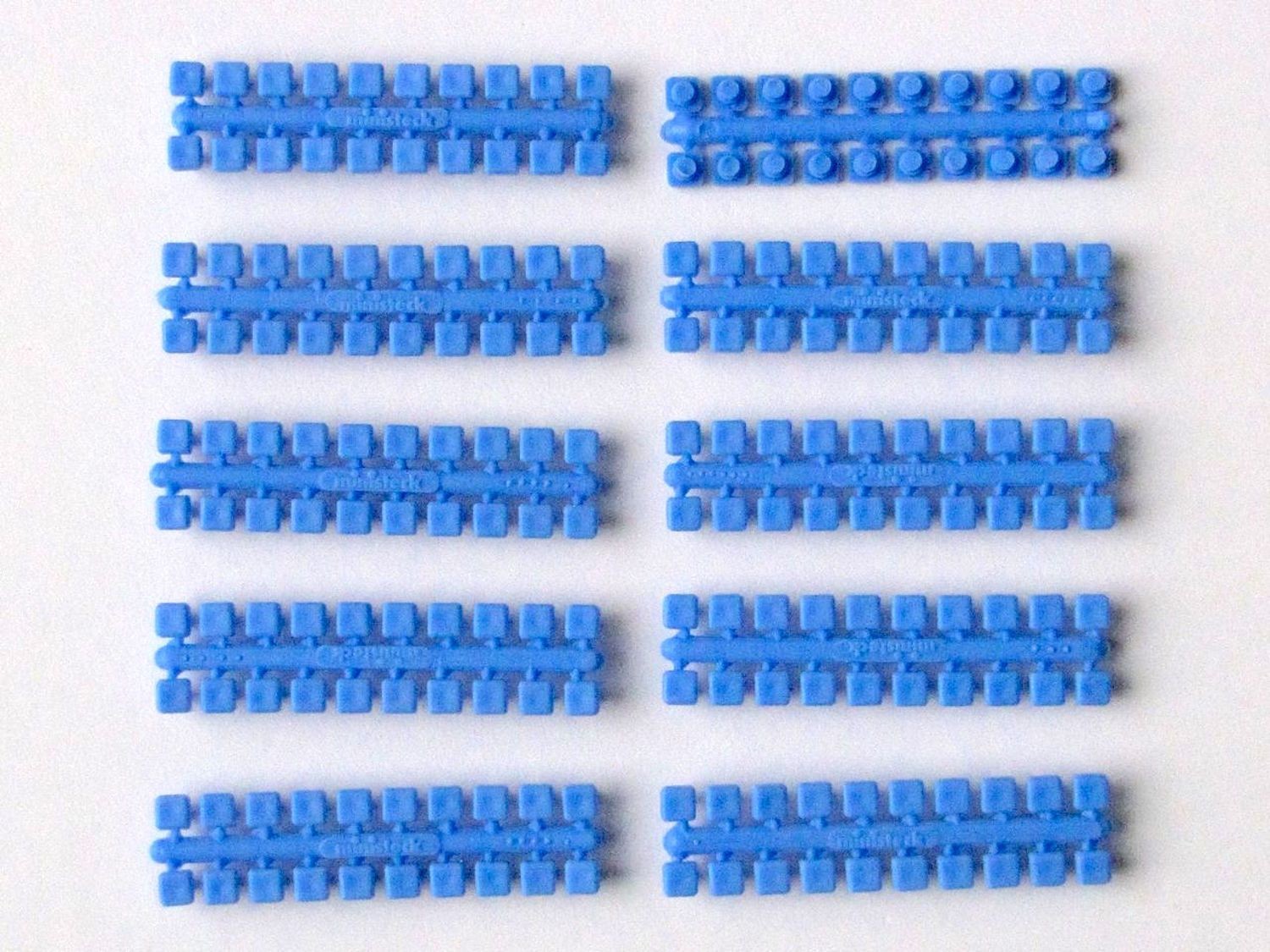  Ministeck Puzzle Ministeck: 10x 1 bandes couleur point (bleu moyen)- 