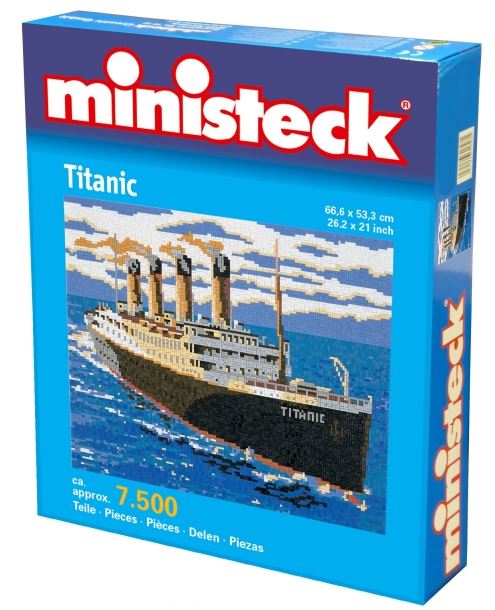  Ministeck Puzzle Ministeck: Titanic, environ 7500 volumes- - Puzzle