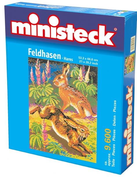  Ministeck Puzzle Ministeck: Hares, environ 8600 volumes- - Puzzle
