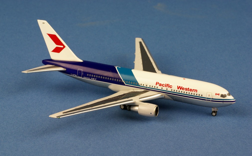 Miniature AeroClassics Pacific Western Boeing 767-200 C-GPWA- 1/400 -