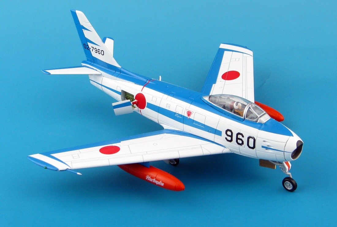 Miniature HobbyMaster F-86F Sabre Blue Impulse, JASDF-1/72 - Miniatu