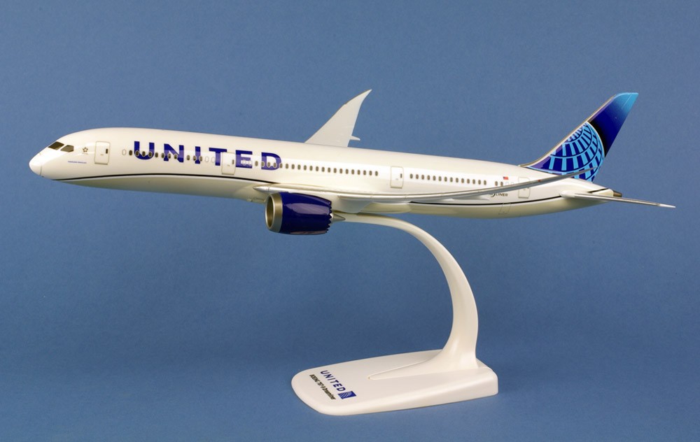 Miniature Herpa Wings United Airlines Boeing 787-9 Dreamliner- 1/200 
