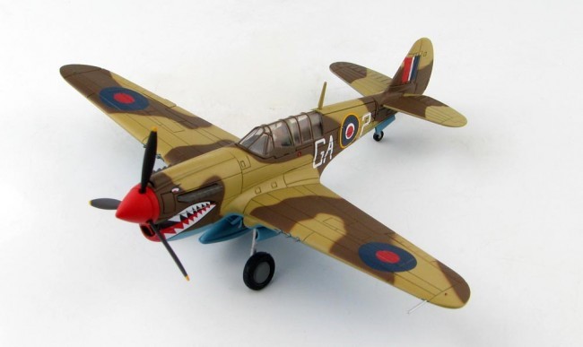 Miniature HobbyMaster P-40N Kittyhawk 112 Squadron RAF 1944-1/72 - Min