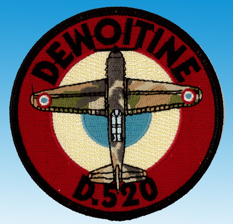  Pilots Station Patch Dewoitine D520- - Patches et stickers