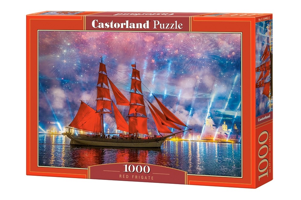  Castorland Frégate Rouge, Puzzle 1000 Teiles- - Puzzle