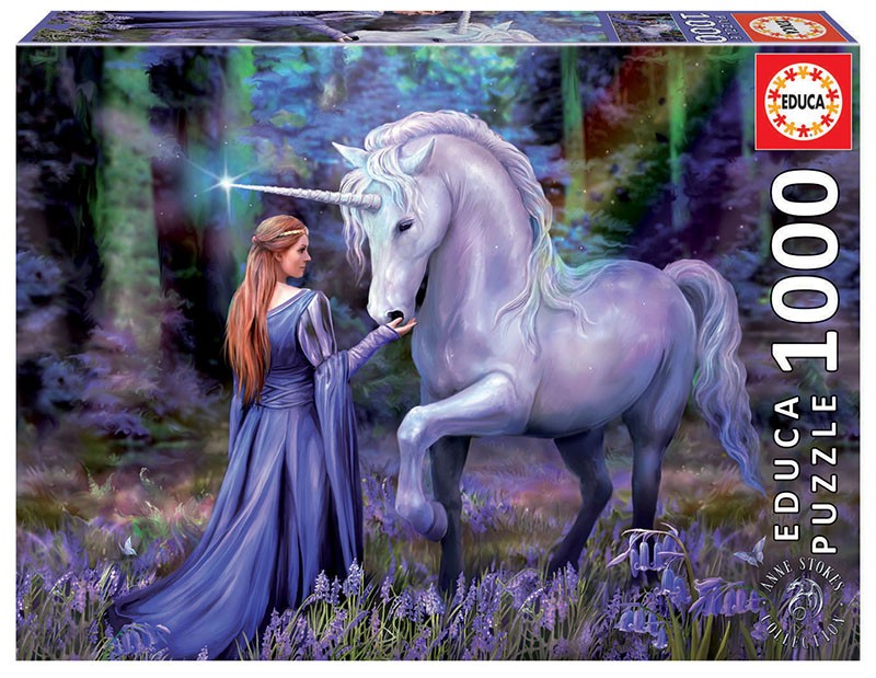 Educa Puzzle 1000 BLUEBELL WOODS, ANNE STOKES- - Puzzle