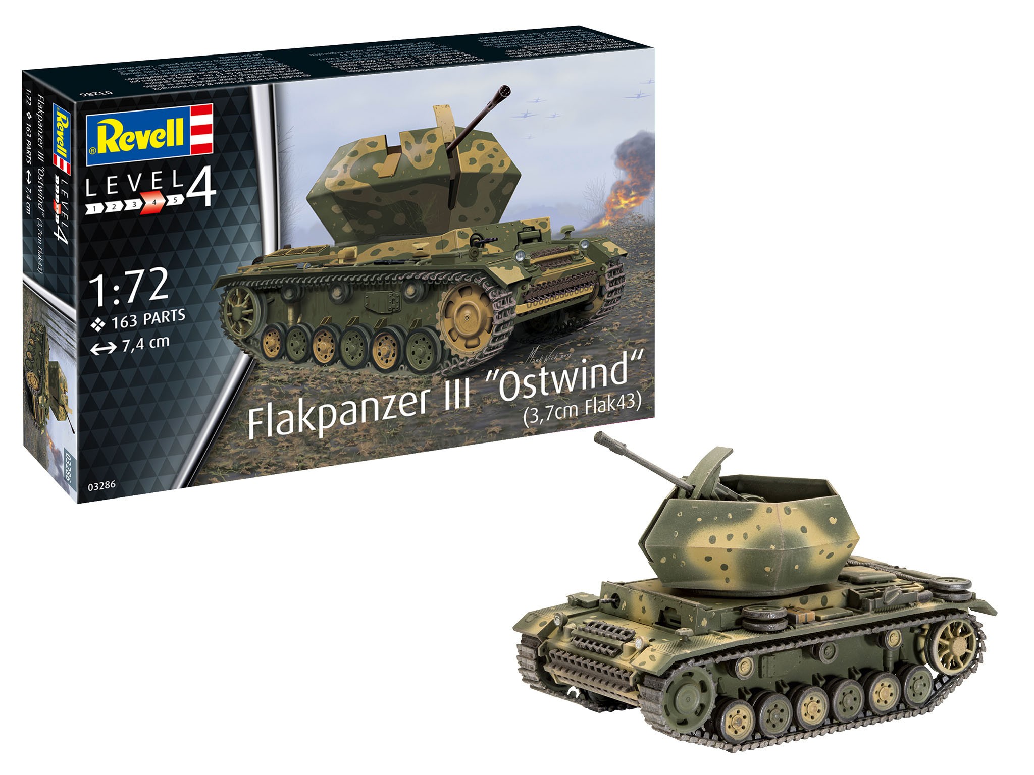 Maquette Revell Flakpanzer IIIOstwind (3,7cm Fl-1/72 - Maquettes