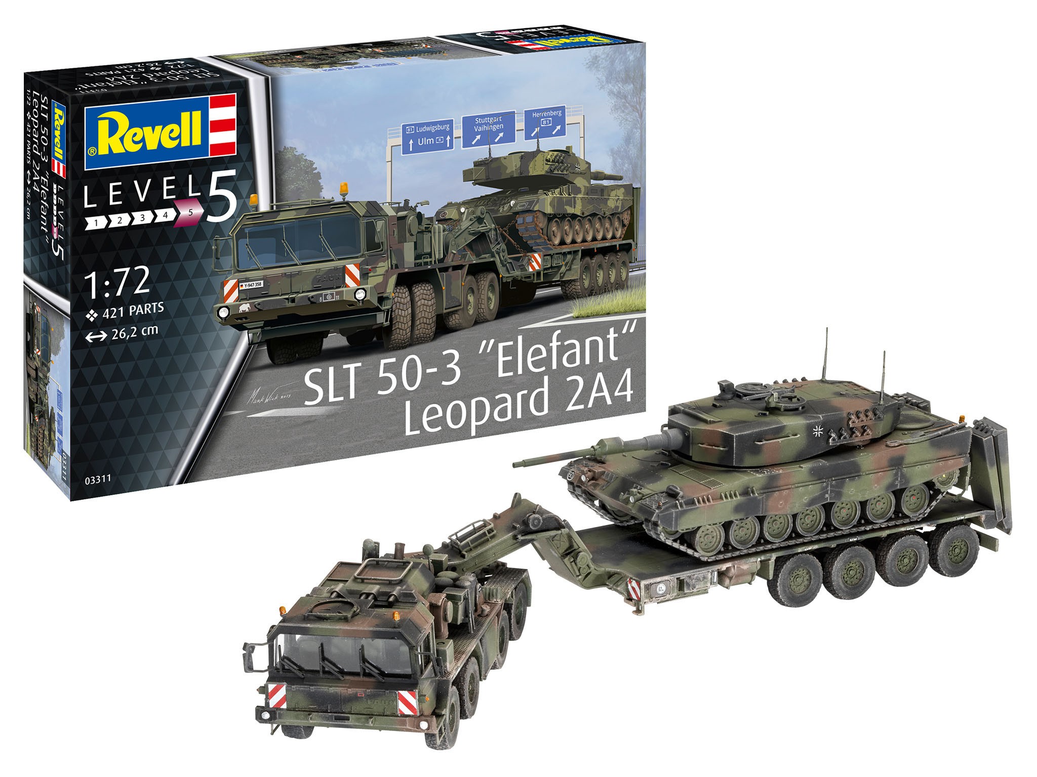 Maquette Revell SLT 50-3 Elefant + Leopard 2A4-1/72 - Maquettes