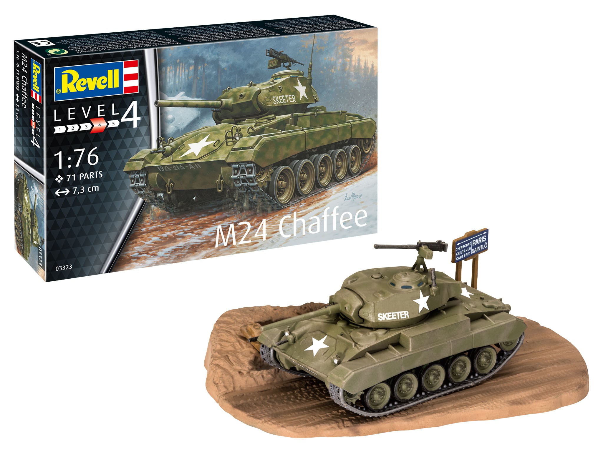 Maquette Revell M24 CHAFFEE- 1/76 - Maquette militaire