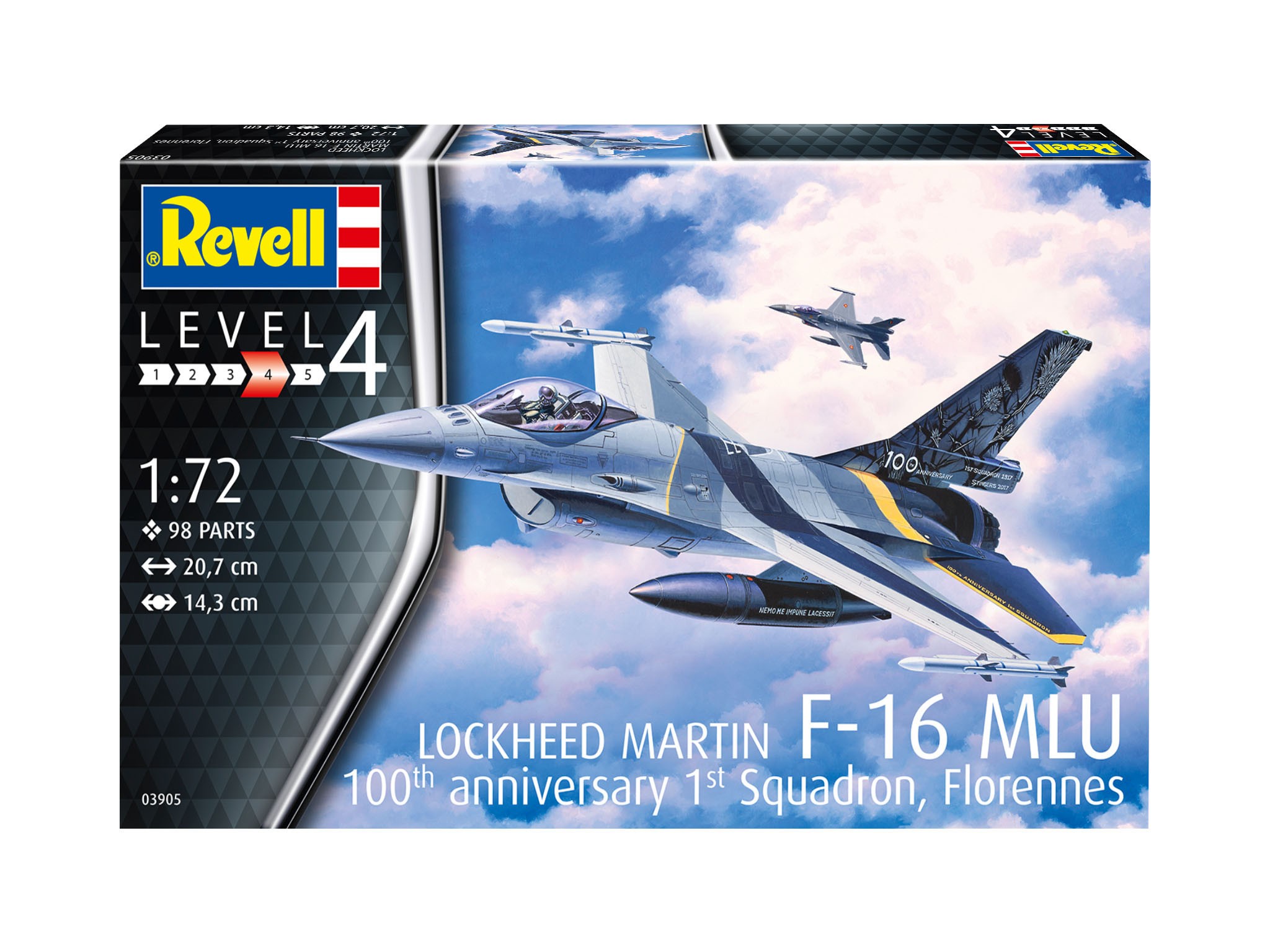 Maquette Revell 100ème anniversaire du F-16 MLU-1/72 - Maquettes